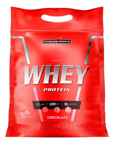 Suplemento Em P Integralmdica Protenas Nutri Whey Protein Sabor Chocolate Em Sach De 900g